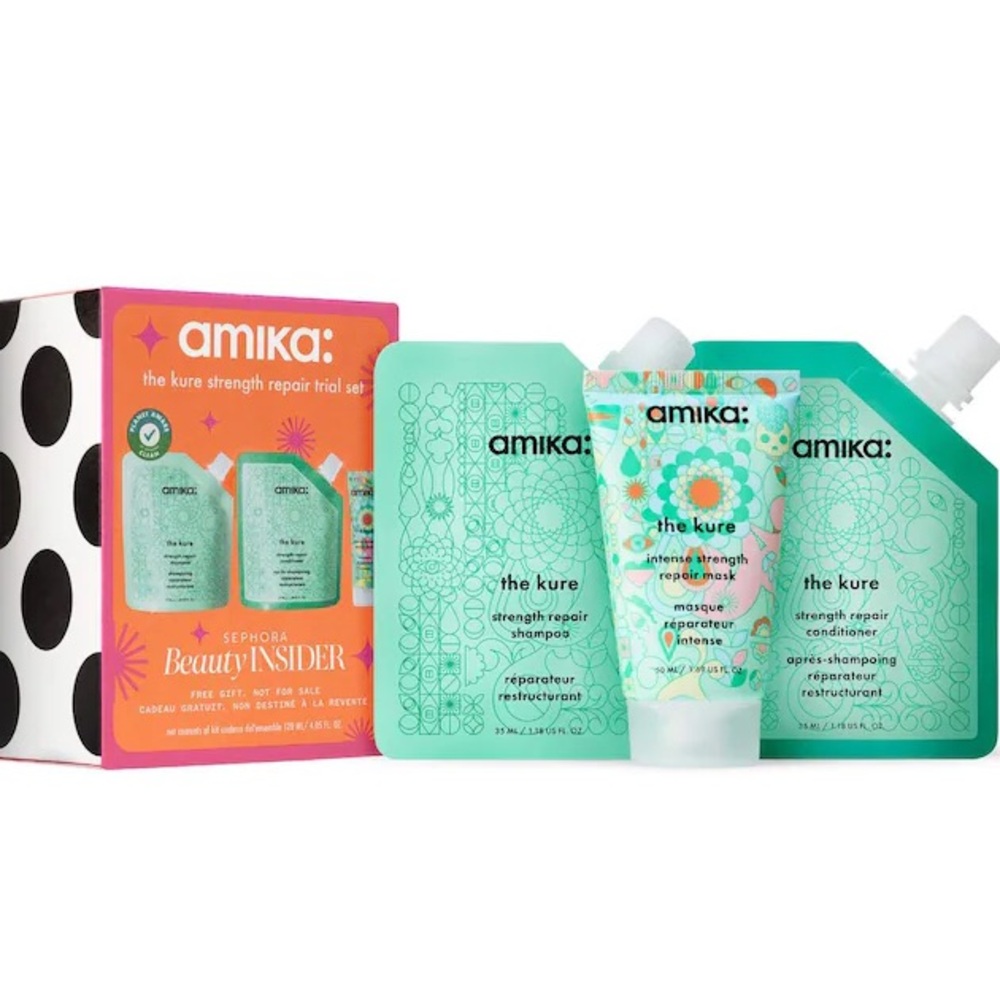 Amika 2025 Sephora Beauty Insider Birthday Set - The Kure    hair shampoo sets